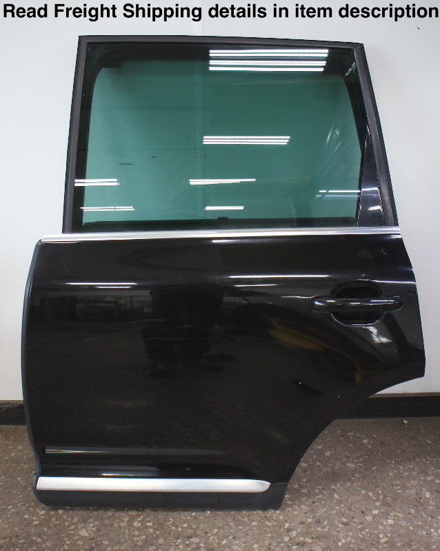 LH Rear Complete Door Assembly 04-10 VW Touareg - L041 Black