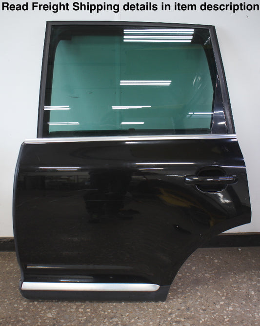 LH Rear Complete Door Assembly 04-10 VW Touareg - L041 Black