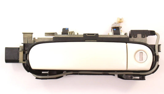 LH Driver Front Exterior Door Handle & Lock Cylinder 00-03 Audi A8 S8 D2 L0B9