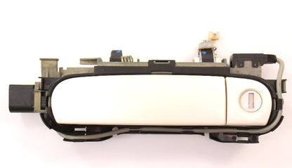 LH Driver Front Exterior Door Handle & Lock Cylinder 00-03 Audi A8 S8 D2 L0B9