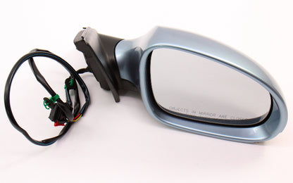 RH Exterior Side View Door Mirror 06-10 VW Passat B6 LA7T United Gray - Genuine