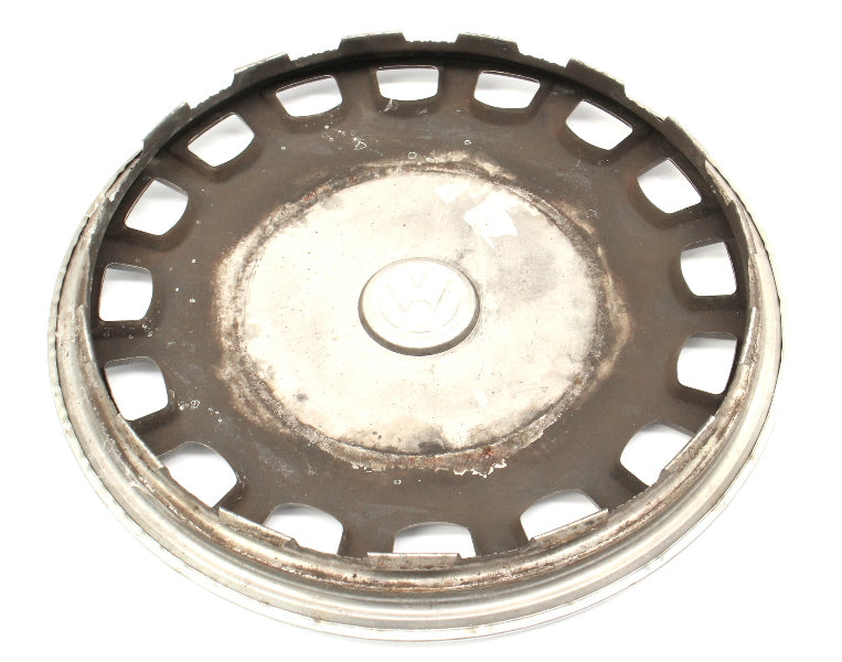 Metal 13" Hub Cap Wheel Cover VW Jetta Golf Rabbit Pickup Mk1 MK2 - Genuine -