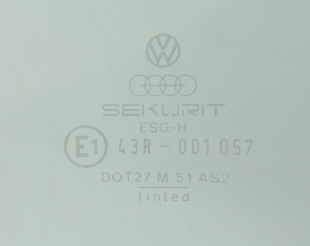 RH Front Side Window Door Exterior Glass 85-87 VW Jetta Golf 4 Door Mk2