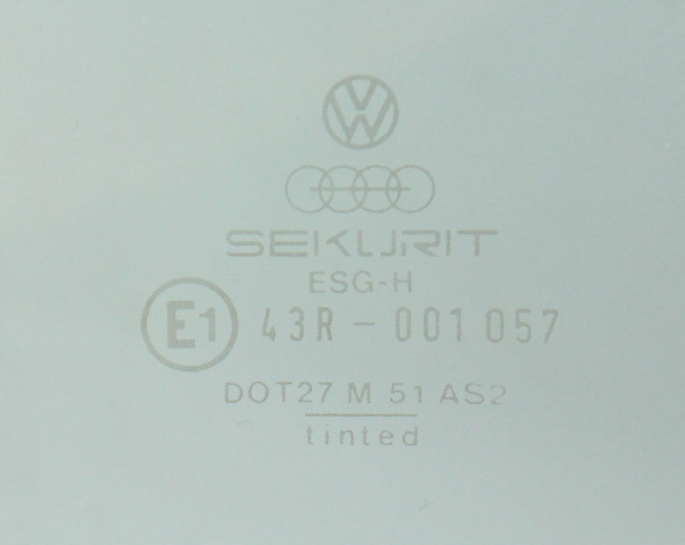 RH Front Side Window Door Exterior Glass 85-87 VW Jetta Golf 4 Door Mk2