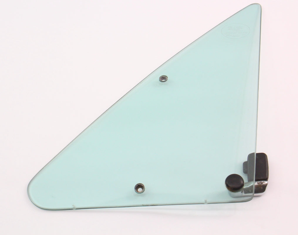 LH Bolt Thru Vent Window Door Glass 75-84 VW Rabbit GTI Cabriolet MK1 - Genuine