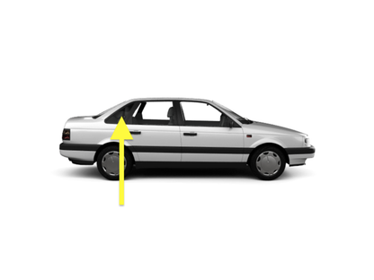 RH Rear Side Window Quarter Corner Exterior Glass 90-97 VW Passat B3 B4 Sedan