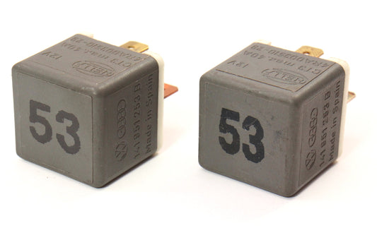 2x Relay 53 Multi Purpose Horn Defrost Fuel VW Jetta Golf Mk2 Audi 141 951 253 B