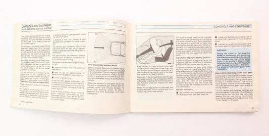 1995 Volkswagen VW Golf MK3 MKIII Owners Manual Book & Case - Genuine