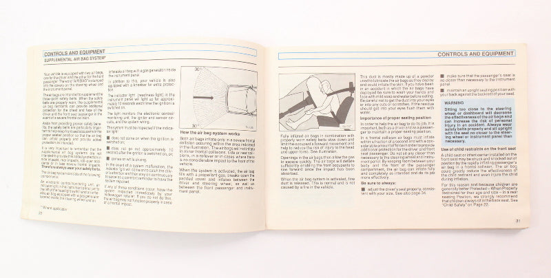 1995 Volkswagen VW Golf MK3 MKIII Owners Manual Book & Case - Genuine