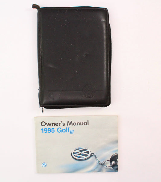 1995 Volkswagen VW Golf MK3 MKIII Owners Manual Book & Case - Genuine