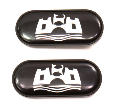 Wolfsburg Fender Side Marker Emblems Badges 95-97 VW Passat B4 ~ 3A0 853 688