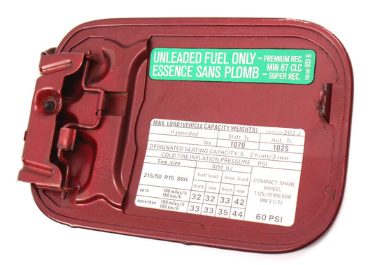 Gas Fuel Filler Door Cover Flap 95-97 VW Passat Wagon B4 LC3T Red 3A9 809 905 C