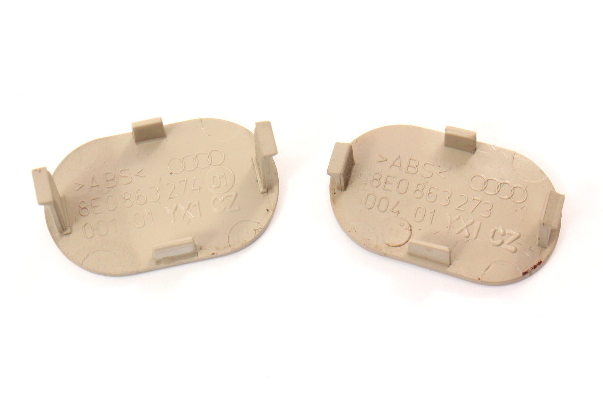 Center Console Screw Caps 02-05 Audi A4 S4 B6 Beige Genuine - 8E0 863 274 / 273