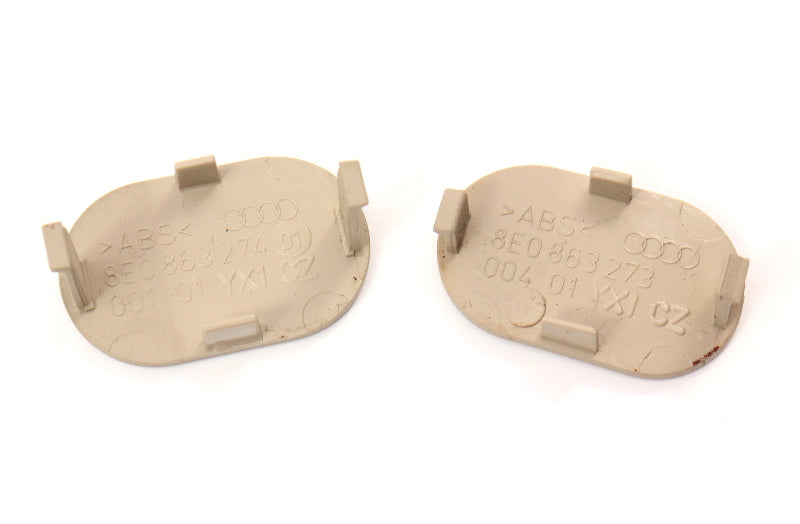 Center Console Screw Caps 02-05 Audi A4 S4 B6 Beige Genuine - 8E0 863 274 / 273
