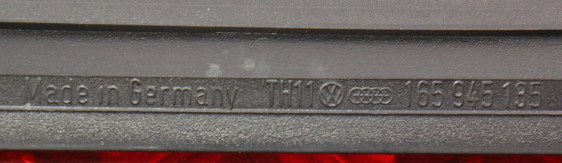Third 3rd Center Brake Tail Light Lamp 85-92 VW Jetta Mk2 Genuine - 165 945 135