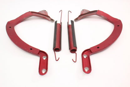 Trunk Hinges & Springs 85-92 VW Jetta MK2 - LA3V Red - Genuine