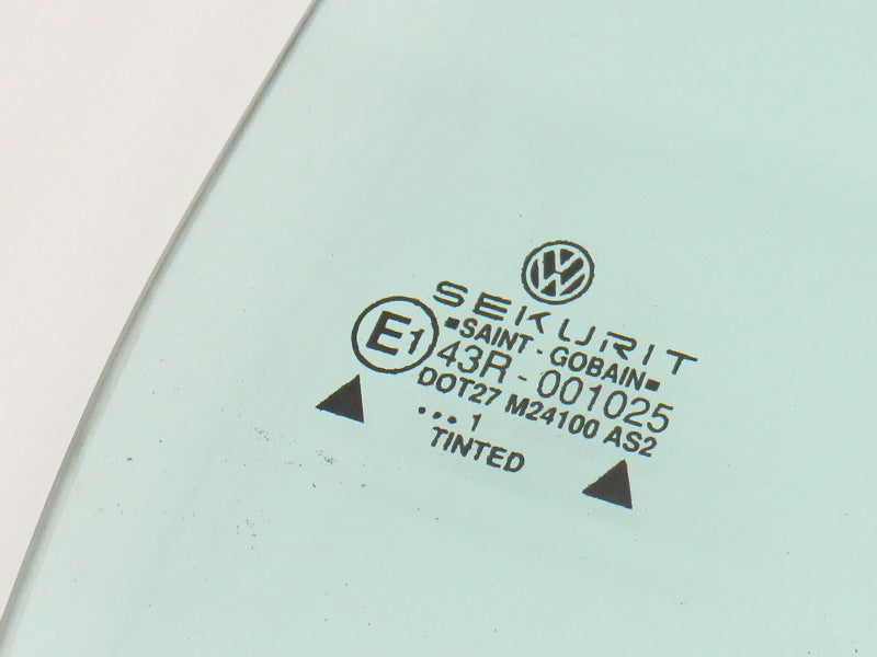 RH Front Exterior Door Window Side Glass 80-93 VW Rabbit Cabriolet MK1 - Genuine