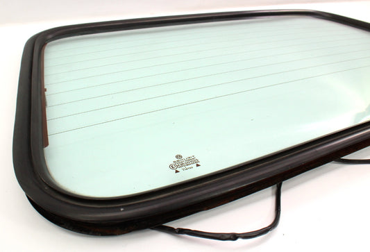 Convertible Top Rear Window Glass & Seal 80-93 VW Cabriolet Rabbit MK1 ~ Genuine