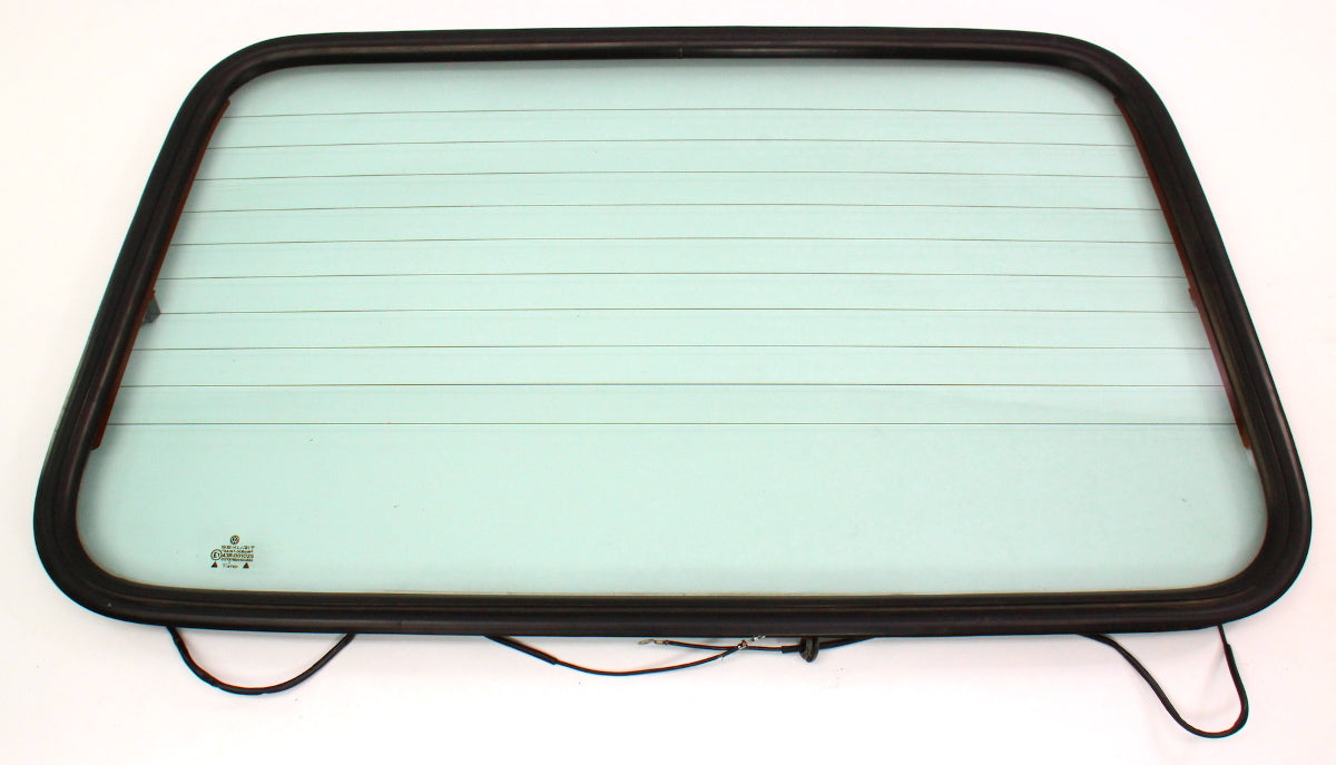 Convertible Top Rear Window Glass & Seal 80-93 VW Cabriolet Rabbit MK1 ~ Genuine