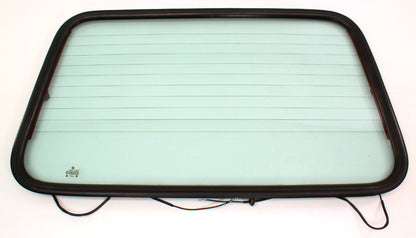 Convertible Top Rear Window Glass & Seal 80-93 VW Cabriolet Rabbit MK1 ~ Genuine