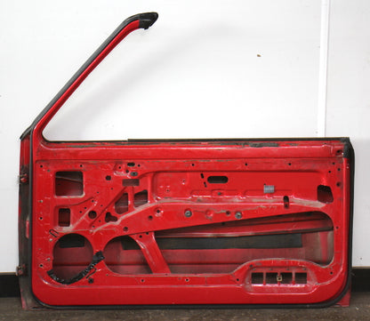 Pair Door Shell Skins 80-93 VW Rabbit Convertible Cabriolet MK1 Red - Genuine