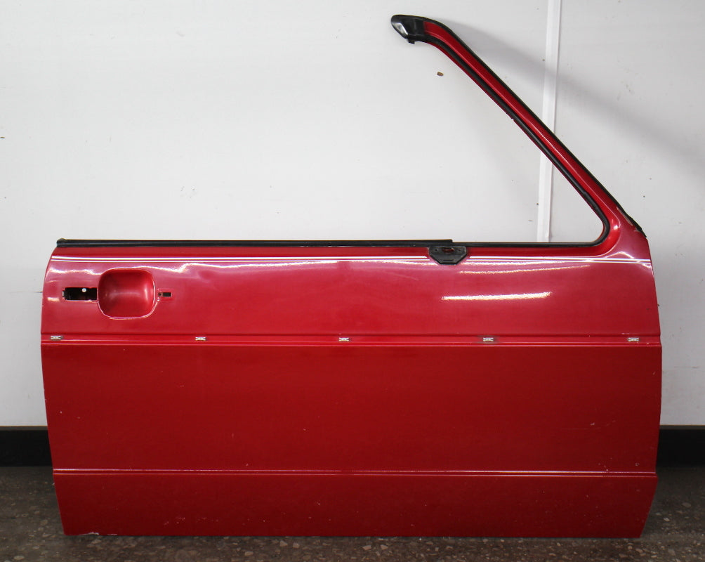 Pair Door Shell Skins 80-93 VW Rabbit Convertible Cabriolet MK1 Red - Genuine