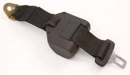 Rear Seat Lap Belt 85-92 VW Cabriolet - Black - Genuine - 533 857 813 B