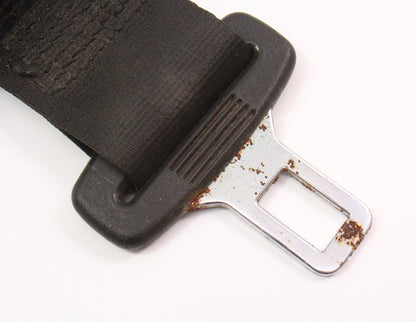 Rear Seat Lap Belt 85-92 VW Cabriolet - Black - Genuine - 533 857 813 B