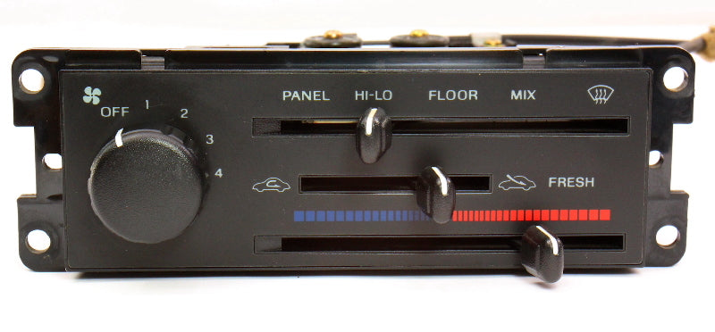 Climate Temp Controls Heater Knobs HVAC 91-94 Ford Escort Mercury Tracer w/o AC