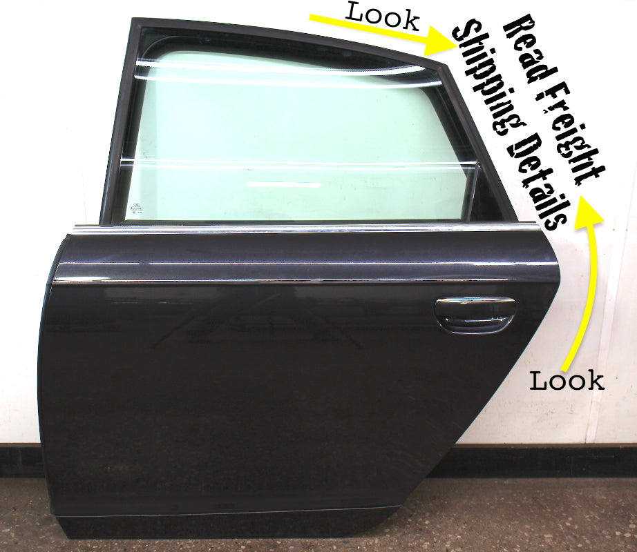 LH Rear Complete Door Assembly 05-11 Audi A6 S6 C6 LZ7Q Oyster Grey