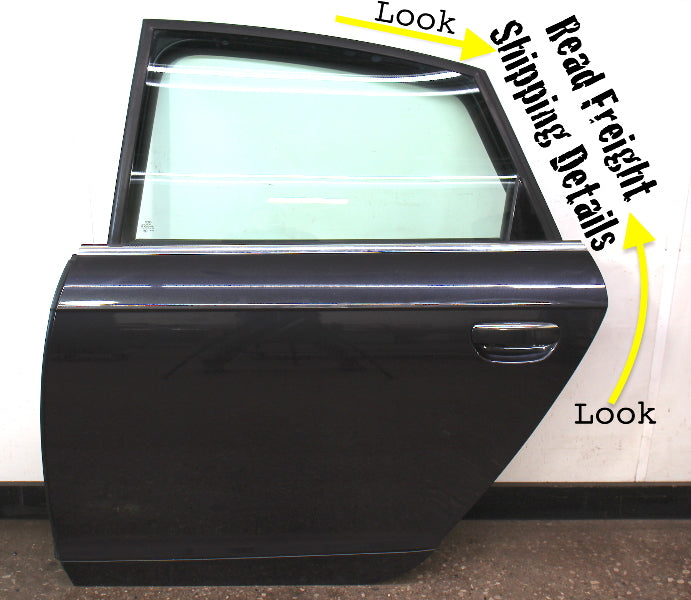 LH Rear Complete Door Assembly 05-11 Audi A6 S6 C6 LZ7Q Oyster Grey