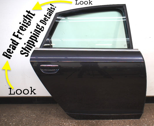 RH Rear Complete Door Assembly 05-11 Audi A6 S6 C6 LZ7Q Oyster Grey