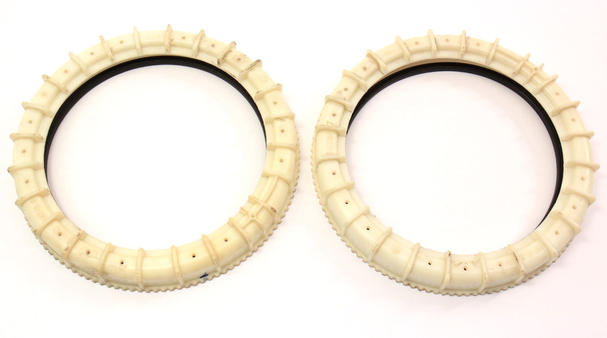 Pair Set Fuel Pump Lock Ring & Seal 05-11 Audi A6 S6 Quattro - Genuine