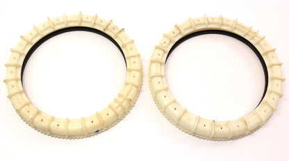 Pair Set Fuel Pump Lock Ring & Seal 05-11 Audi A6 S6 Quattro - Genuine