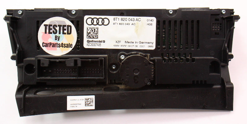 Dual Climate Temp HVAC Controls 09-12 Audi A4 B8 - Genuine - 8T1 820 043 AC