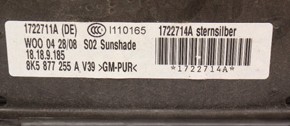 Sunroof Sun Shade Interior Panel Slider 09-16 Audi A4 S4 B8 ~ 8K5 877 255 A V39