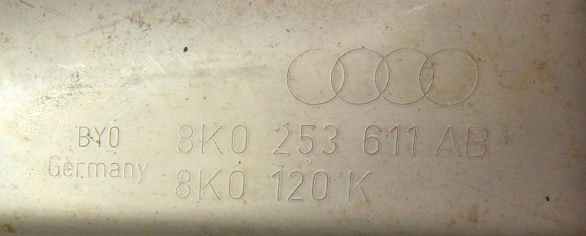 RH Exhaust Muffler 09-12 Audi A4 B8 3.2 - Genuine - 8K0 253 611 AB