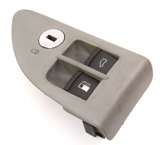 Gas Fuel Door Trunk Switches Lock Trim Gray 98-05 VW Passat B5 B5.5 - Genuine