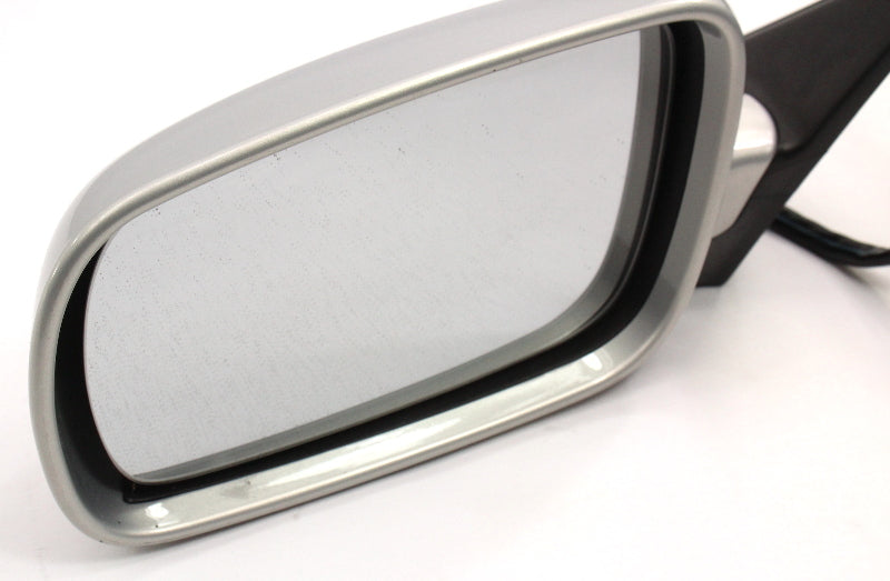 LH Exterior Side View Door Mirror 98-04 VW Passat B5 LB7Z Silver - Genuine