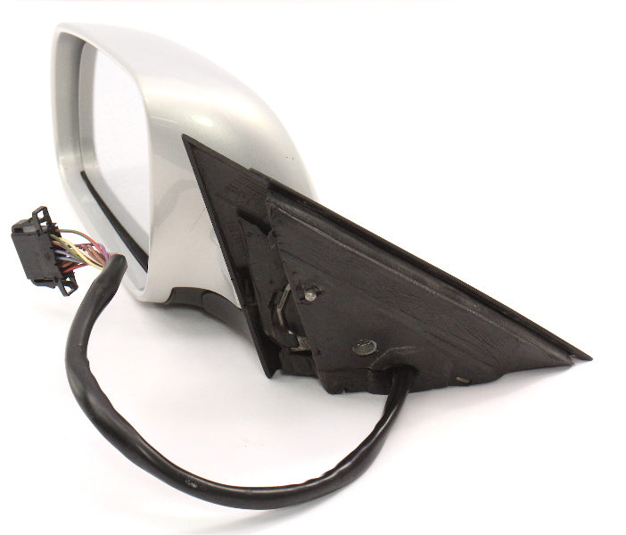 LH Exterior Side View Door Mirror 98-04 VW Passat B5 LB7Z Silver - Genuine