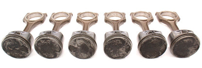 Set Of 6 Piston & Connecting Rod 98-05 Audi A6 A4 VW Passat B5 ATQ V6 2.8 30v