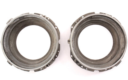 Round Headlight Lamp Bucket Mount Set 77-93 VW Rabbit MK1 Cabriolet - Genuine -