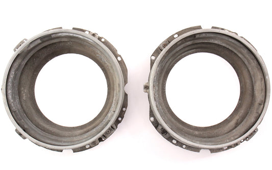 Round Headlight Lamp Bucket Mount Set 77-93 VW Rabbit MK1 Cabriolet - Genuine -