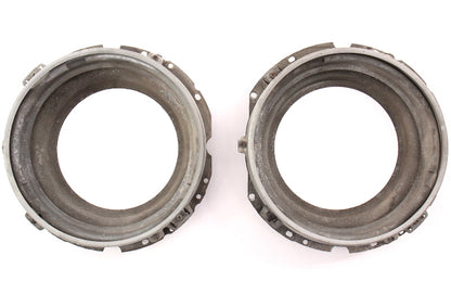 Round Headlight Lamp Bucket Mount Set 77-93 VW Rabbit MK1 Cabriolet - Genuine -