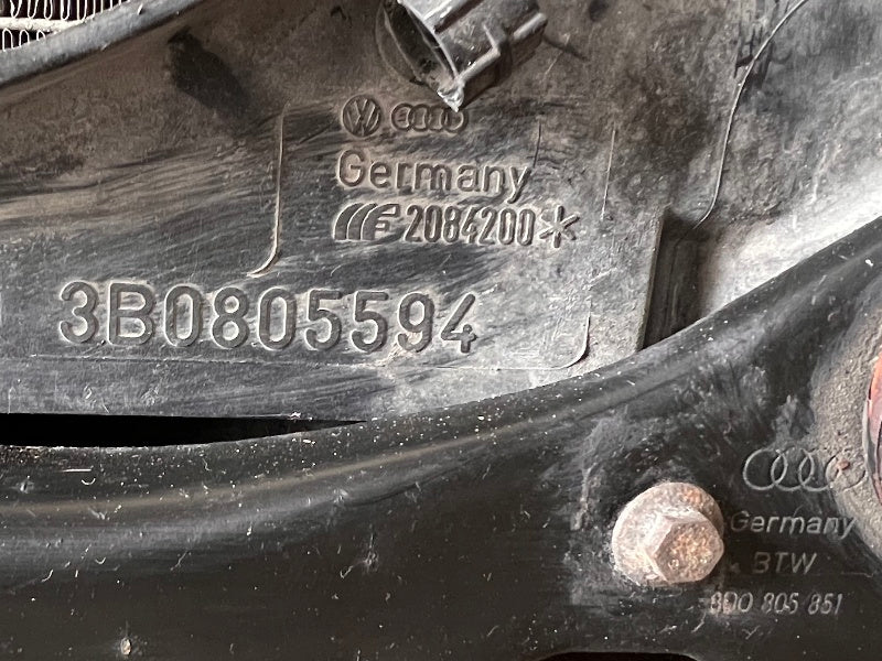 Radiator Core Support Nose Condenser Rebar 98-01 VW Passat B5 V6 - 3B0 805 594