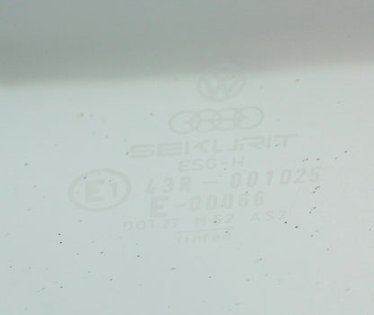 LH Front Door Window Side Glass 80-93 VW Rabbit Convertible Cabriolet MK1