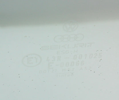LH Front Door Window Side Glass 80-93 VW Rabbit Convertible Cabriolet MK1