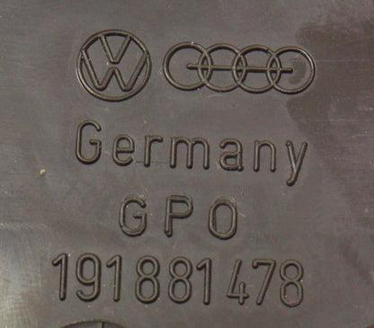 RH Outer Seat Side Trim 80-93 VW Rabbit Cabriolet MK1 - Genuine - 191 881 478