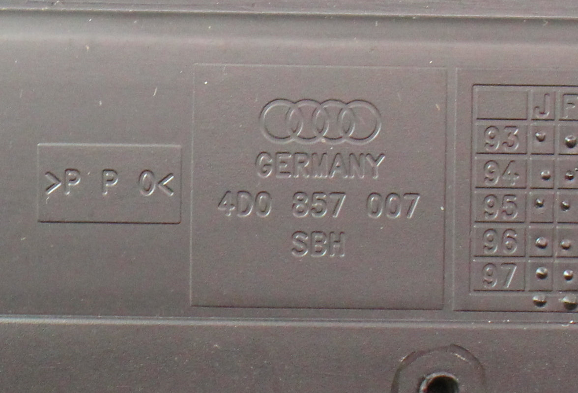 Radio Climate Control Bracket 00-03 Audi A8 S8 D2 - Genuine - 4D0 857 007