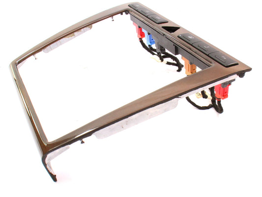 Wood Grain Radio Surround Dash Trim & Switches 00-03 Audi A8 S8 D2 ~ 4D0 820 325